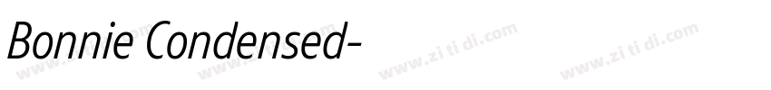 Bonnie Condensed字体转换